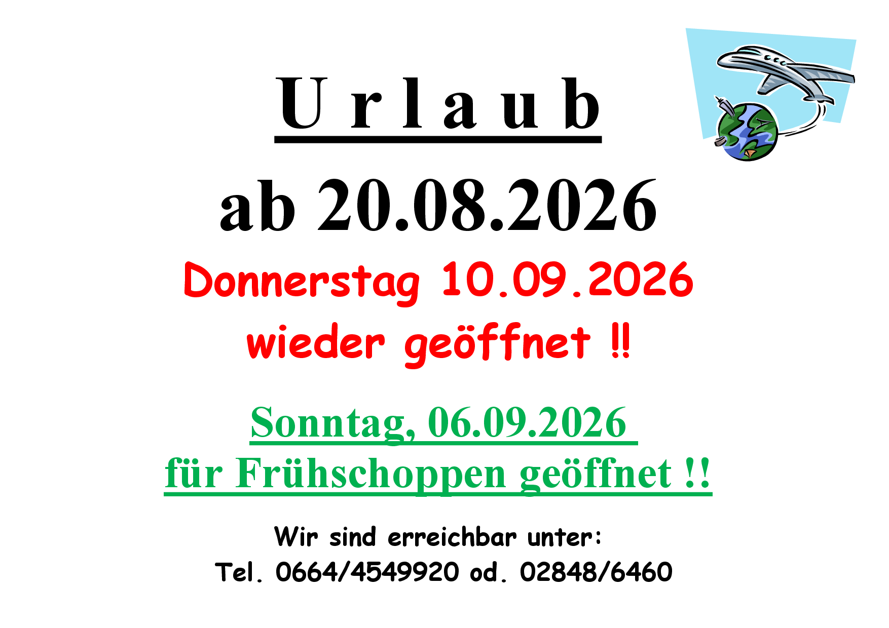 Urlaub 2026